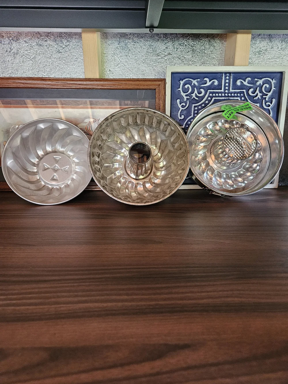 Silver Bundt and Tube Pan Set - Shiny Aluminum Bakeware